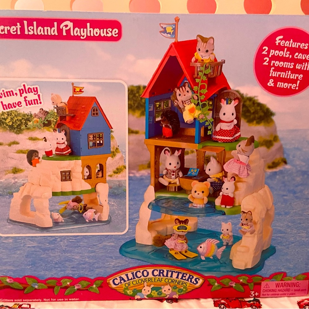 Calico Critters Secret Island Playhouse Sylvanian Families New